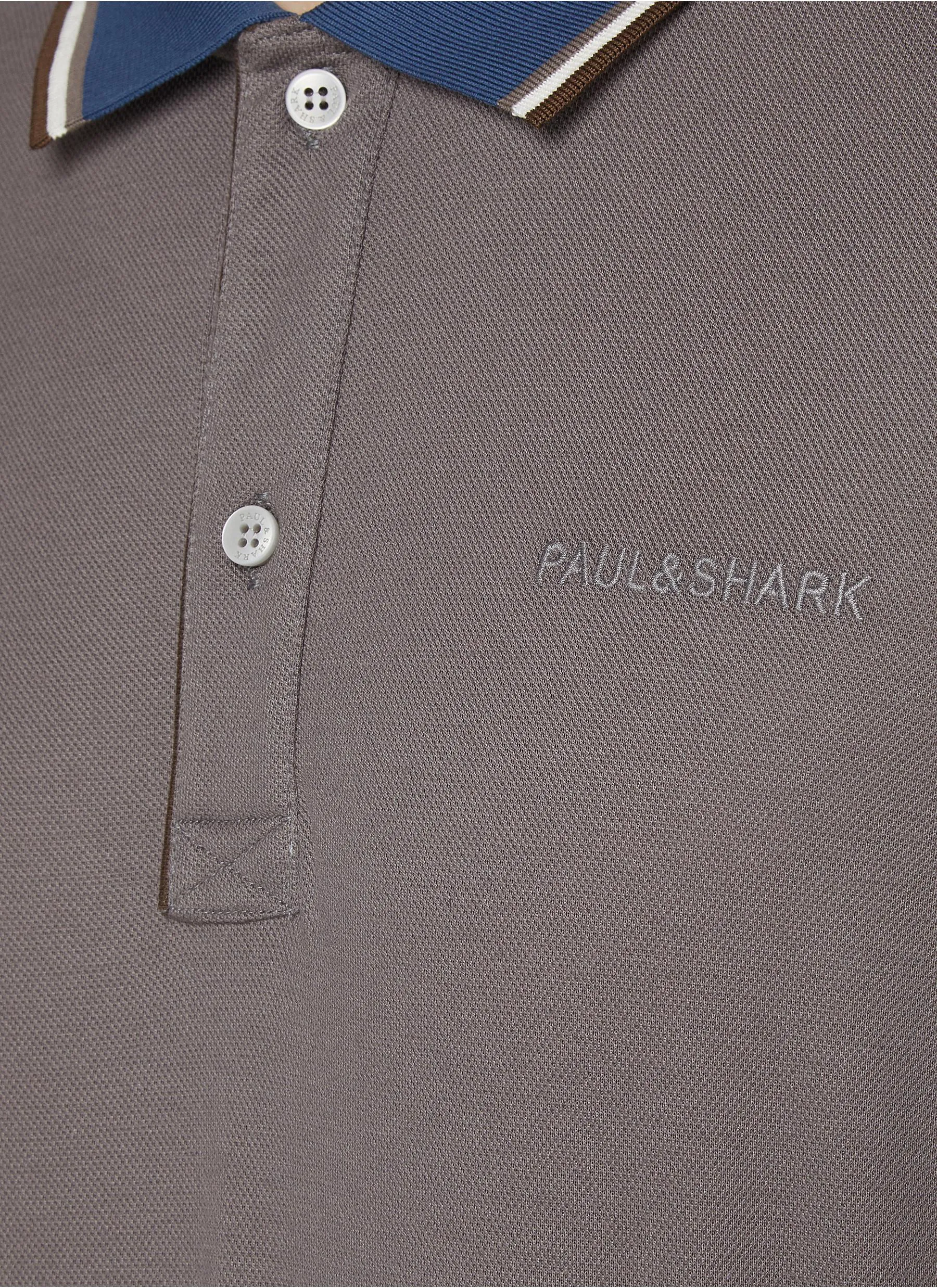 -----------PAUL & SHARK  ---- ------------ ----Logo Embroidered Polo Shirt --