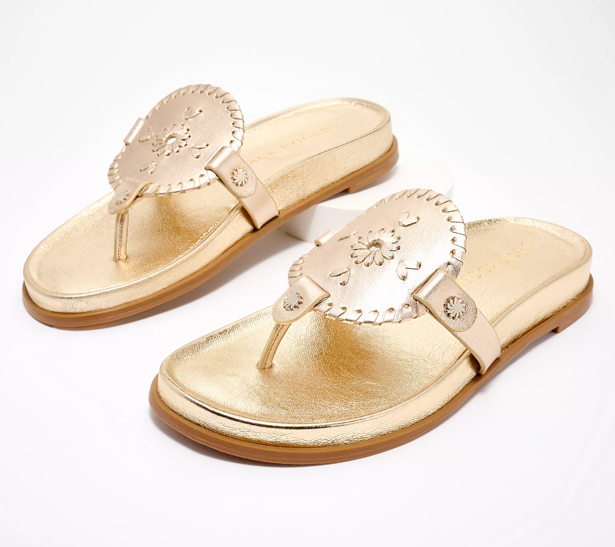 "As Is" Jack Rogers Casual Footbed Sandals - Collins