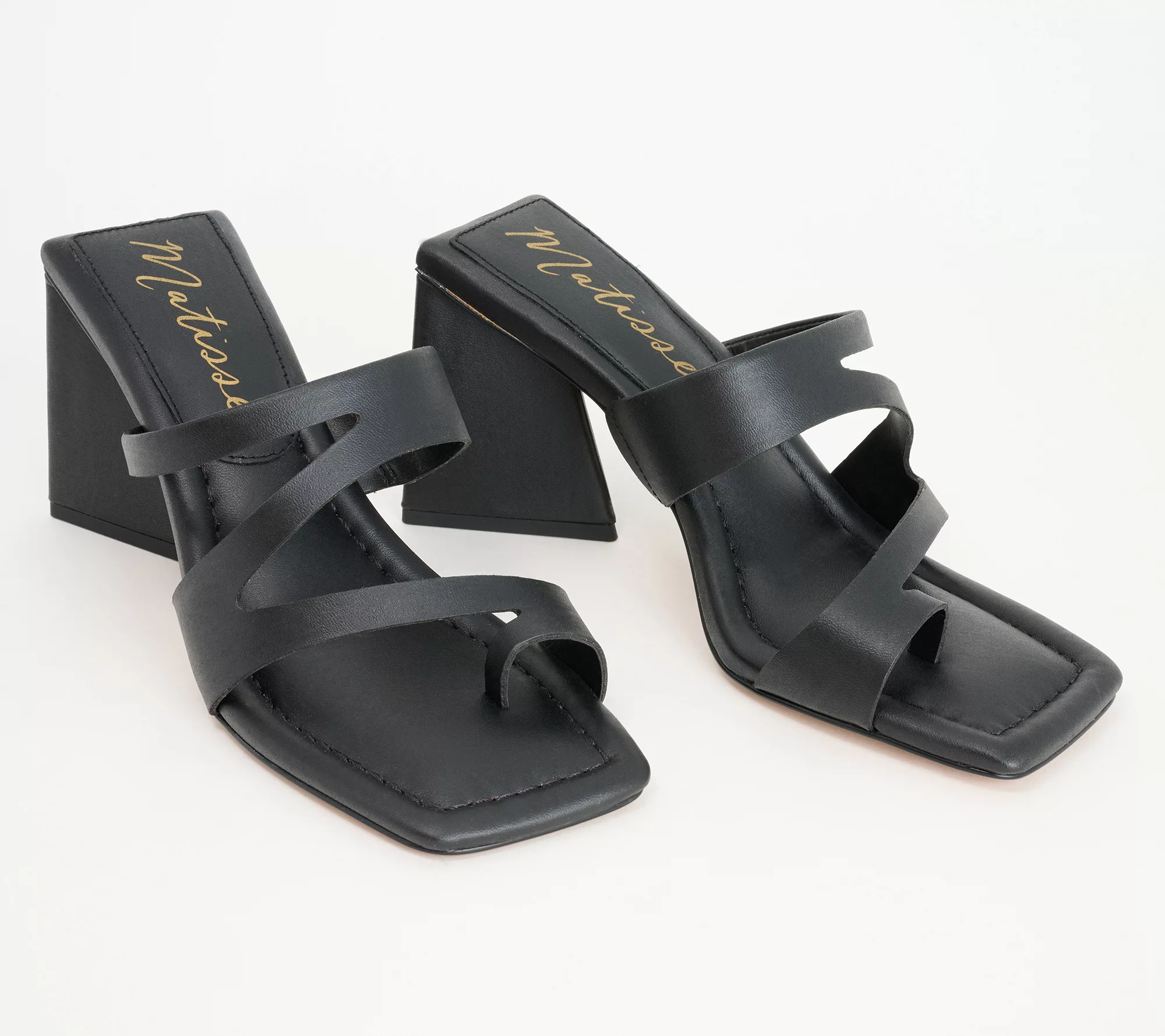 "As Is" Matisse Toe Loop Heeled Sandals- Oslo