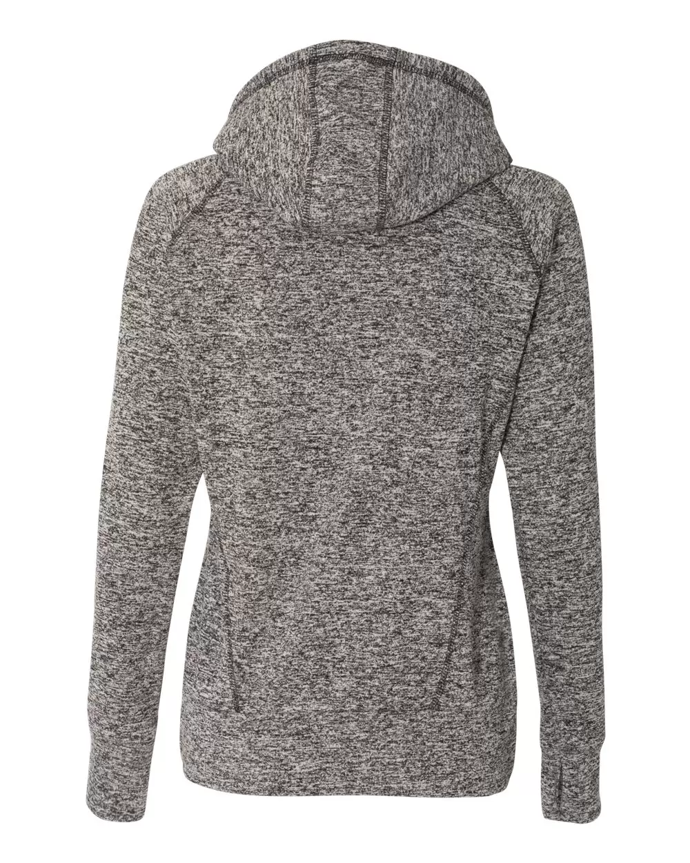 8616 J. America - Women's Cosmic Poly Contrast Hooded Pullover Sweatshirt SKU: 8616