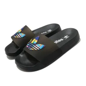 Adidas adilette lite pride lgbtq rainbow black men women unisex sandals fy9017