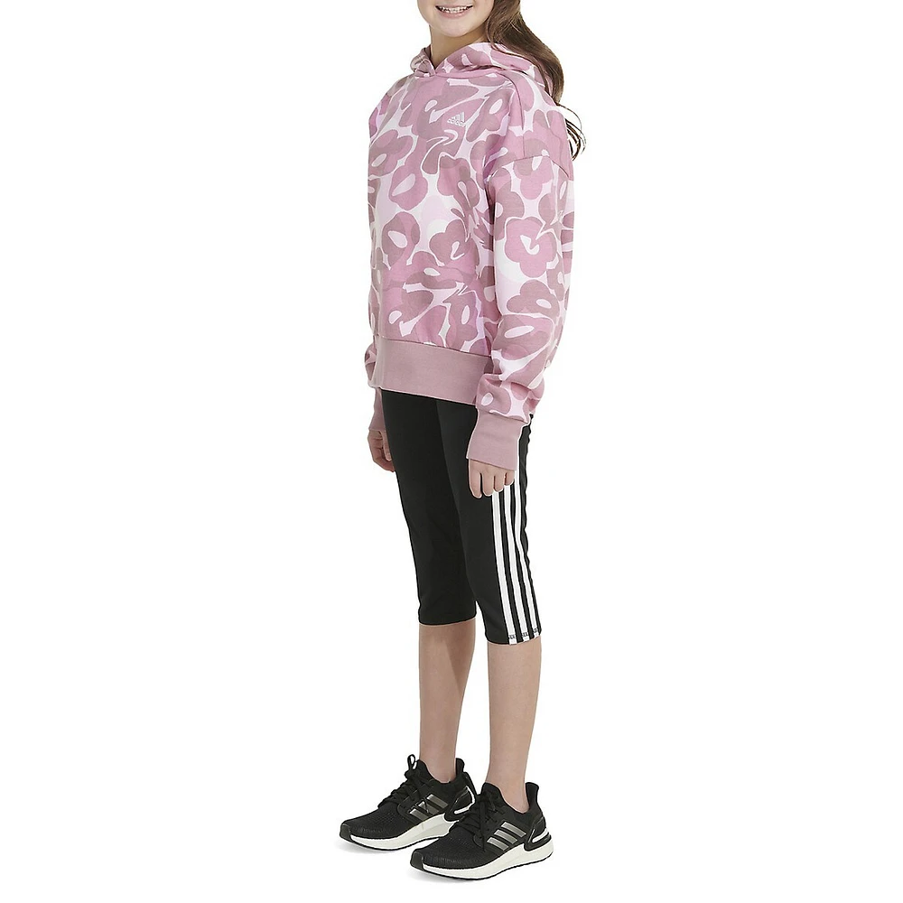 adidas Boy's 3-Stripes Hoodie