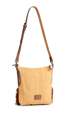 American Darling Fringed Thunderbird Blanket & Tooled Western Crossbody 