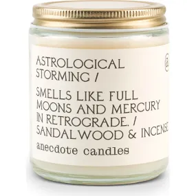 Anecdote Candles Astrological Storming Glass Jar Candle