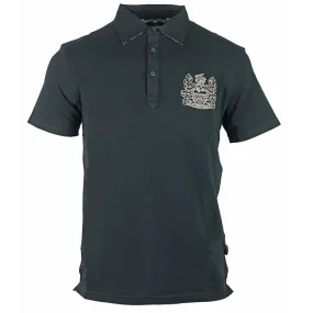 Aquascutum Aldis Logo Black Polo Shirt