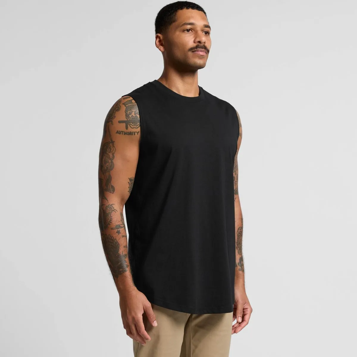 ascolour Men's Staple Curve Tank 5091