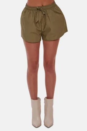 Avery Poplin Short - Olive