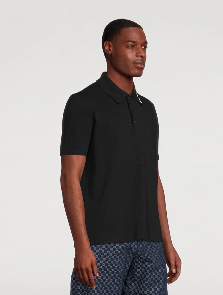 BALMAIN Cotton Polo Shirt With Logo