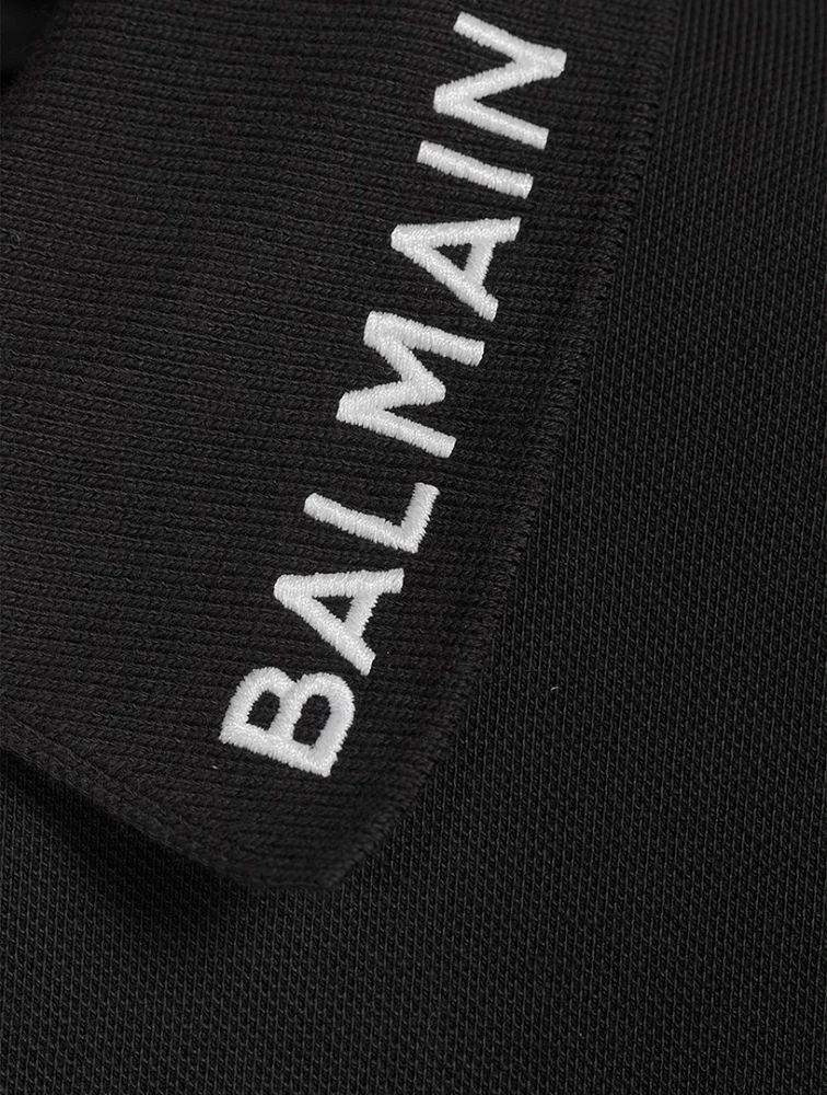 BALMAIN Cotton Polo Shirt With Logo