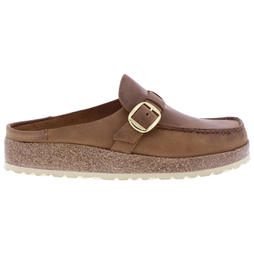 Birkenstock Unisex Sandals Buckley Casual Buckle Slip-On Oiled Leather - UK 7