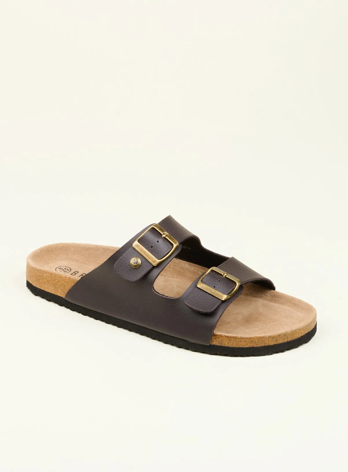 Buy BRAKEBURN Brown Two Strap Sandal 12 | Sandals and flip flops | Tu