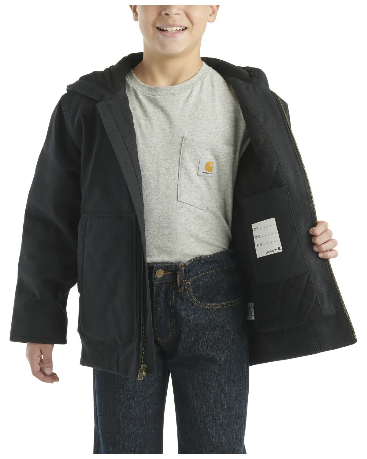 Carhartt Little Boys' Flannel Quilt Lined Active Jacket