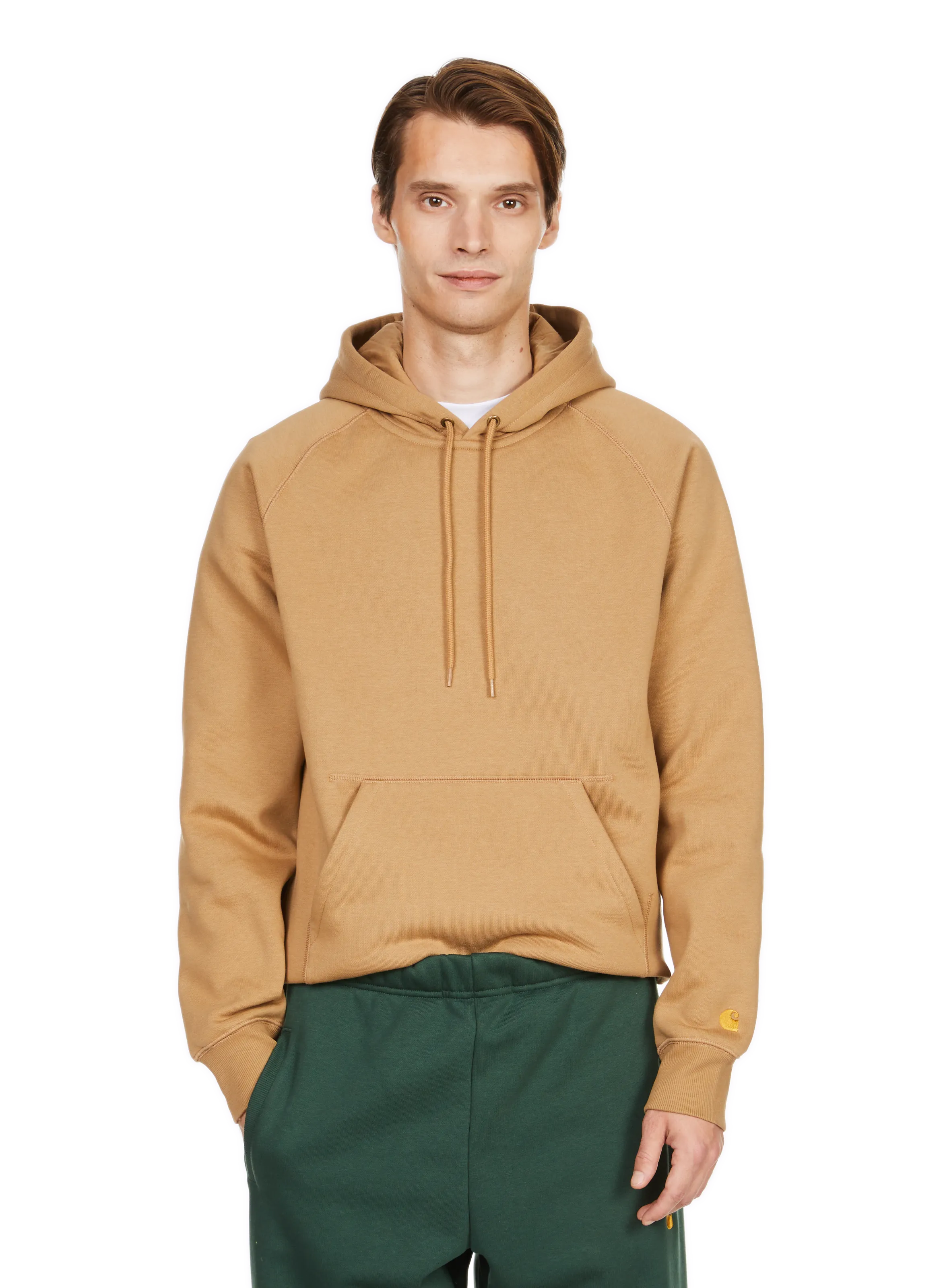 Carhartt wip  Cotton fleece-blend hoodie - Beige