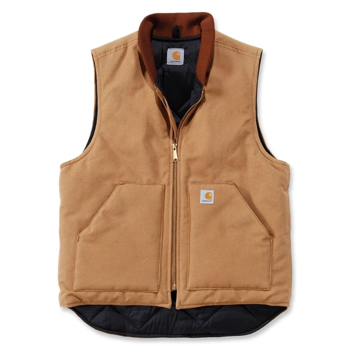 Carhartt V01 Duck Vest Arctic Quilt Lined V1 - C. Brown