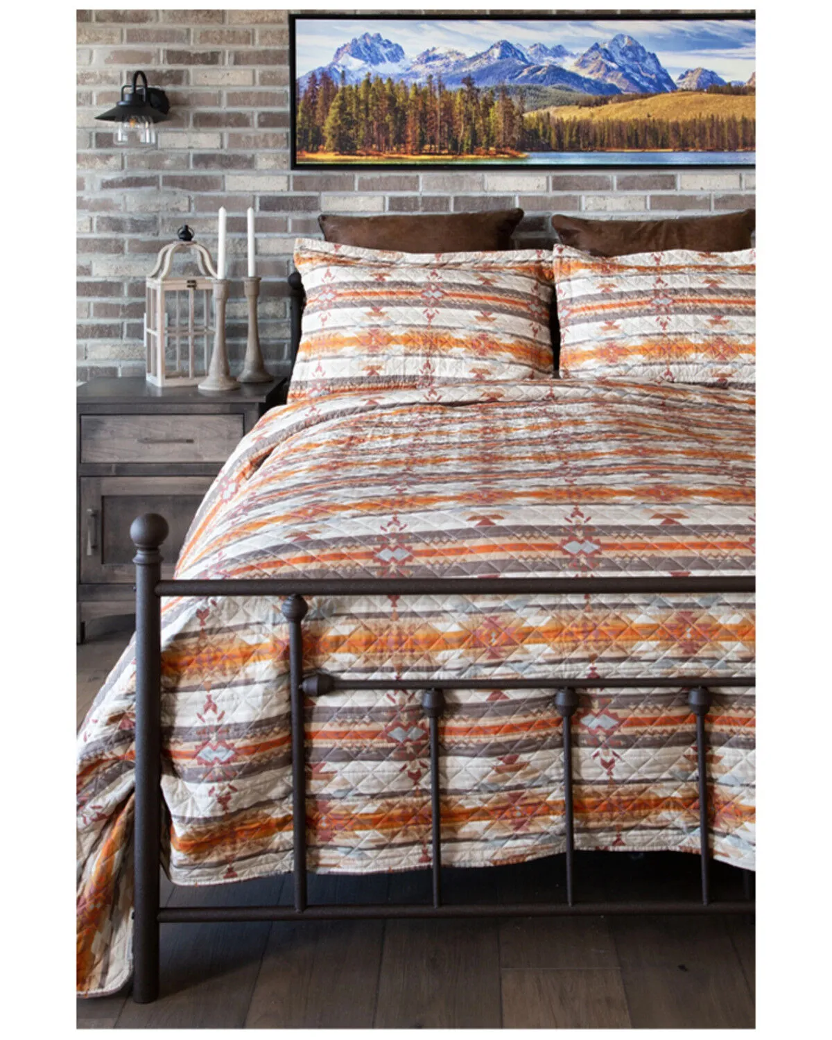 Carstens Home Wrangler Amarillo Sunset King Quilt Set - 3-Piece