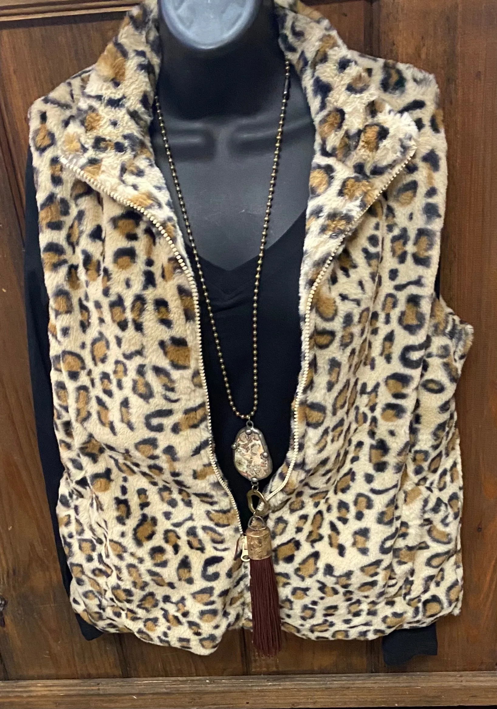 Charlie Paige Leopard Vest