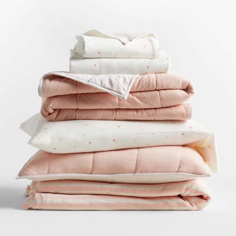 Crate&Barrel Comfy Tee Organic Cotton Jersey Kids Pillowcase