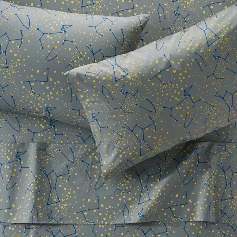 Crate&Barrel Organic Constellation Kids Pillowcase