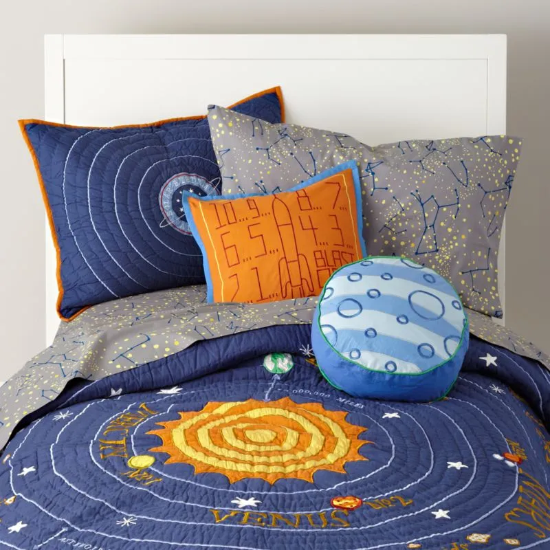 Crate&Barrel Organic Constellation Kids Pillowcase