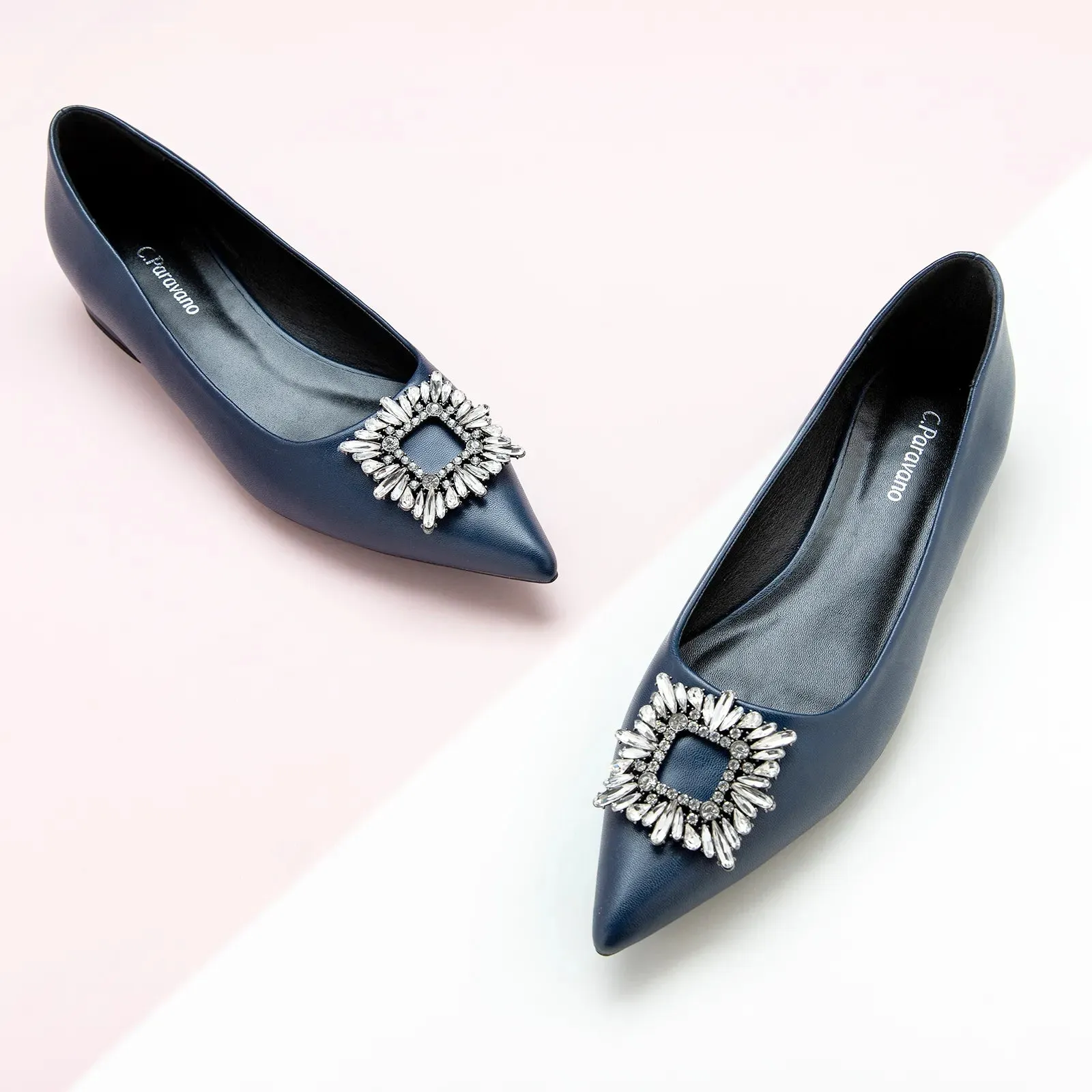 Crystal Buckle Flats (Aida)