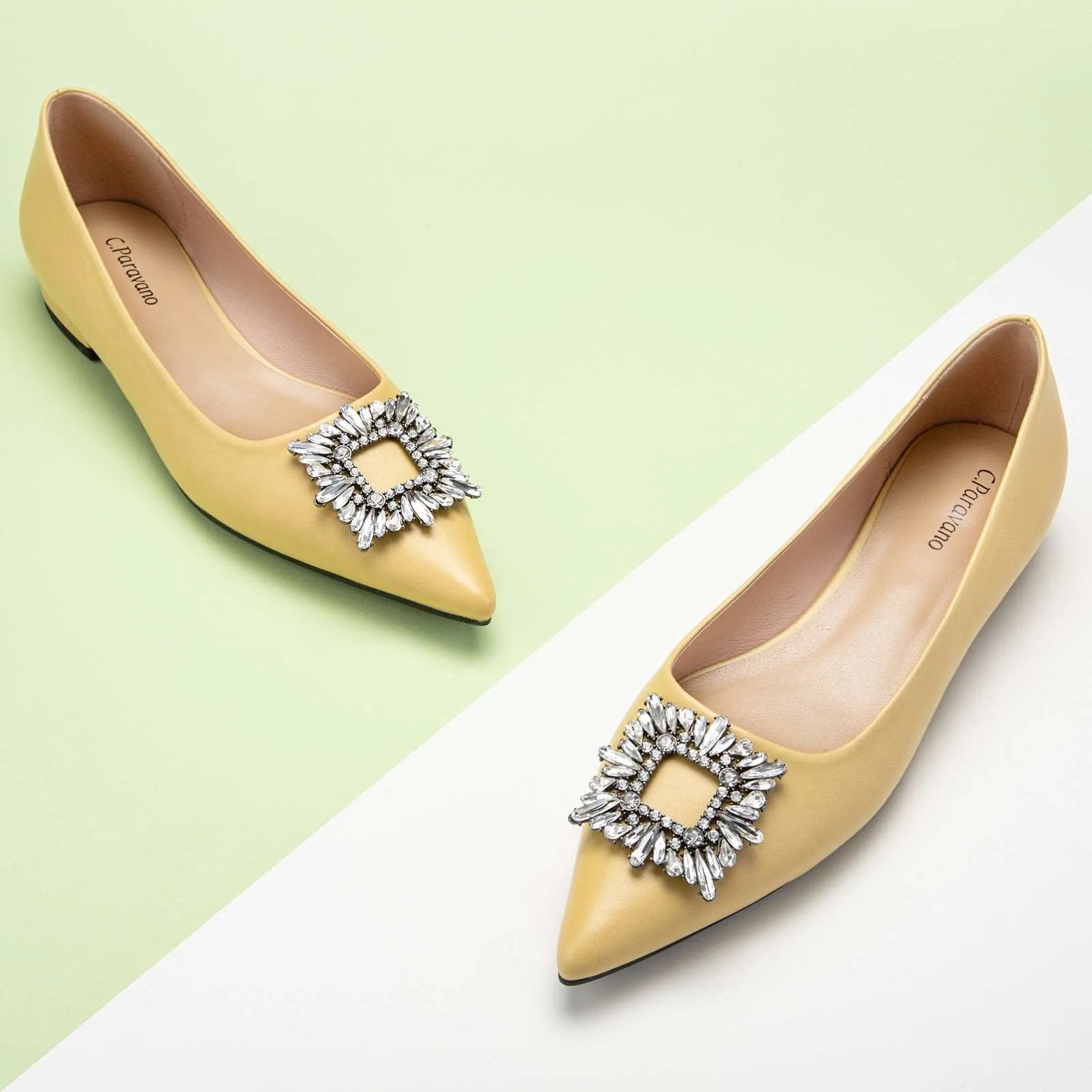 Crystal Buckle Flats (Aida)