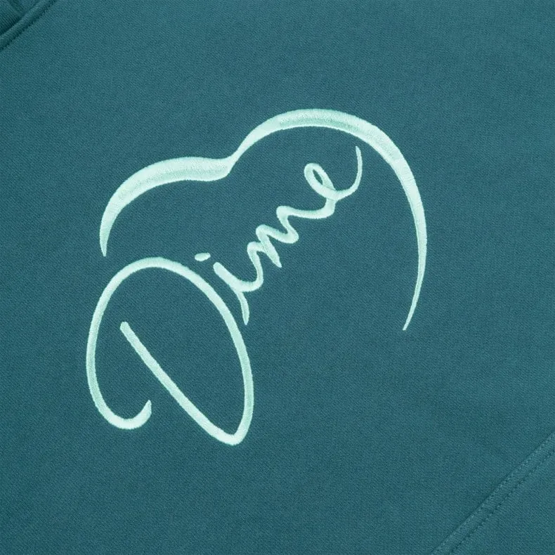 Dime I'm Alive Pullover Hooded Sweatshirt (Real Teal)