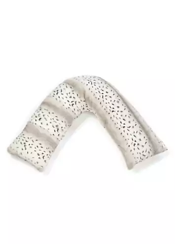 Downland Fleece V Shape Pillow - Snow Leopard | Kaleidoscope