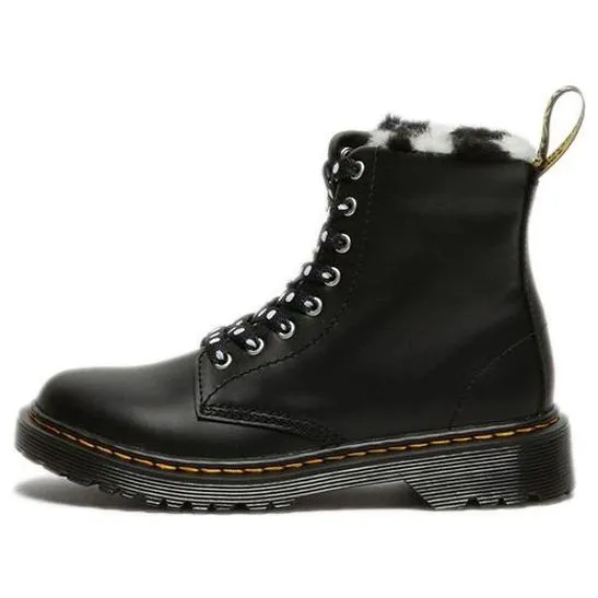 Dr. Martens 1460 Serena 'Carbon Black Yellow White'