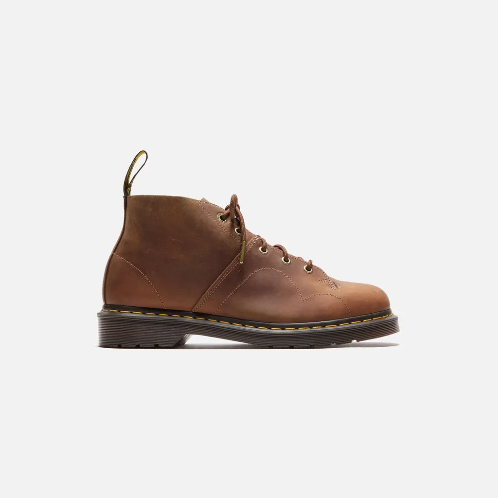 Dr. Martens     church burnished waxy pull up boot