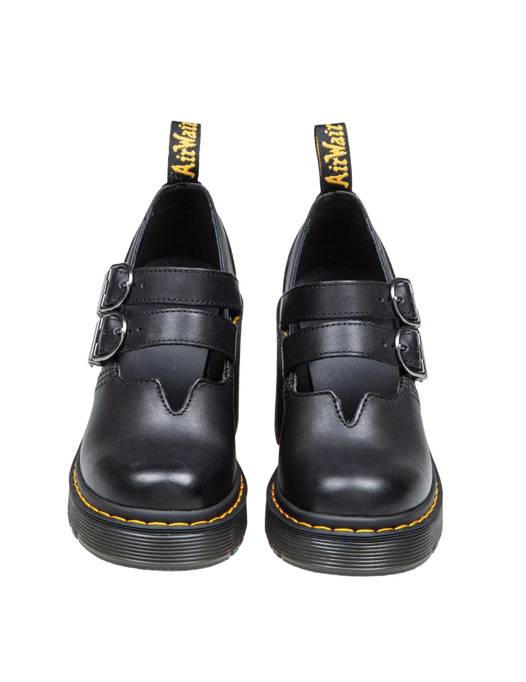 DR. MARTENS EVIEE DECOLLETE' IN LEATHER COLOR BLACK