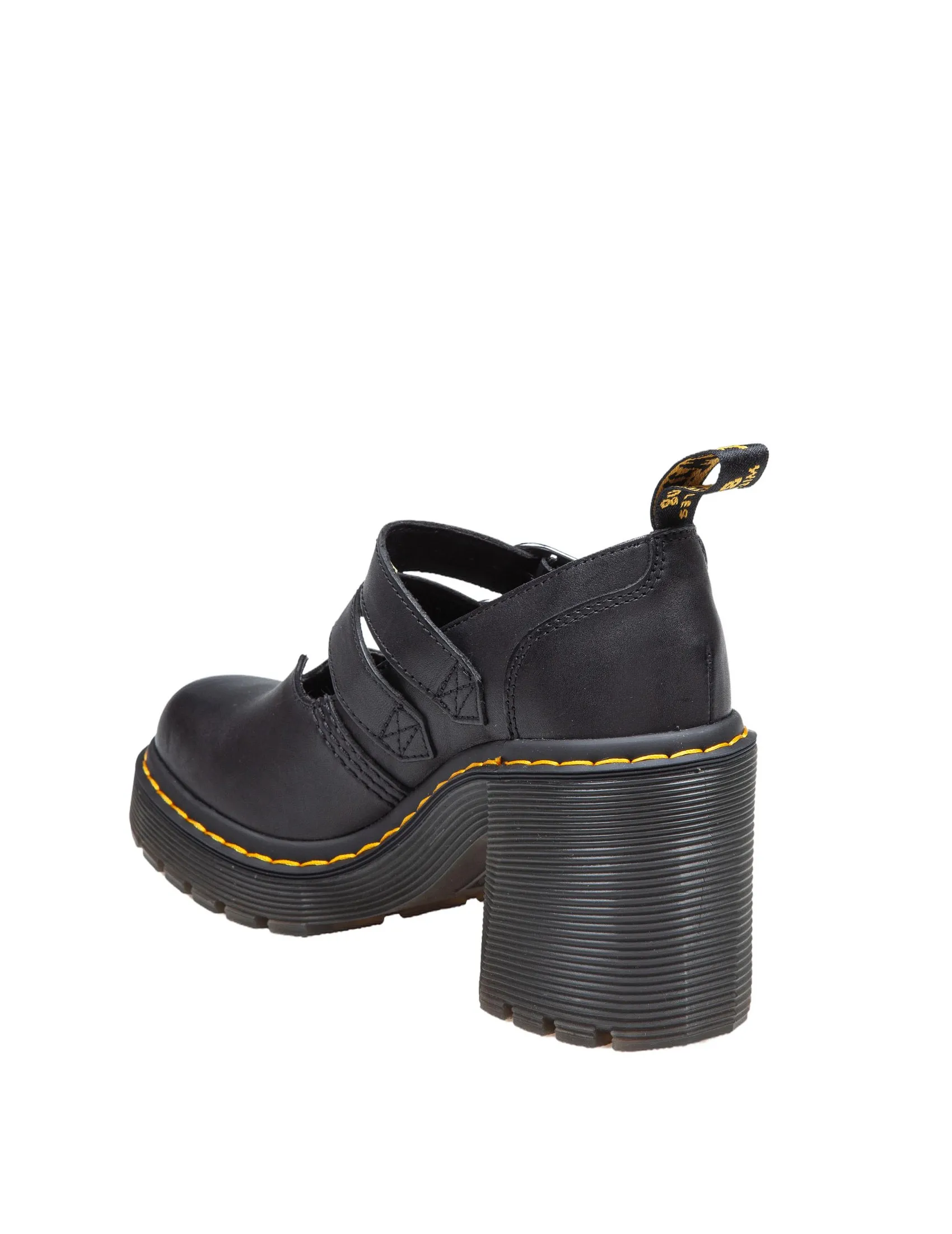 DR. MARTENS EVIEE DECOLLETE' IN LEATHER COLOR BLACK