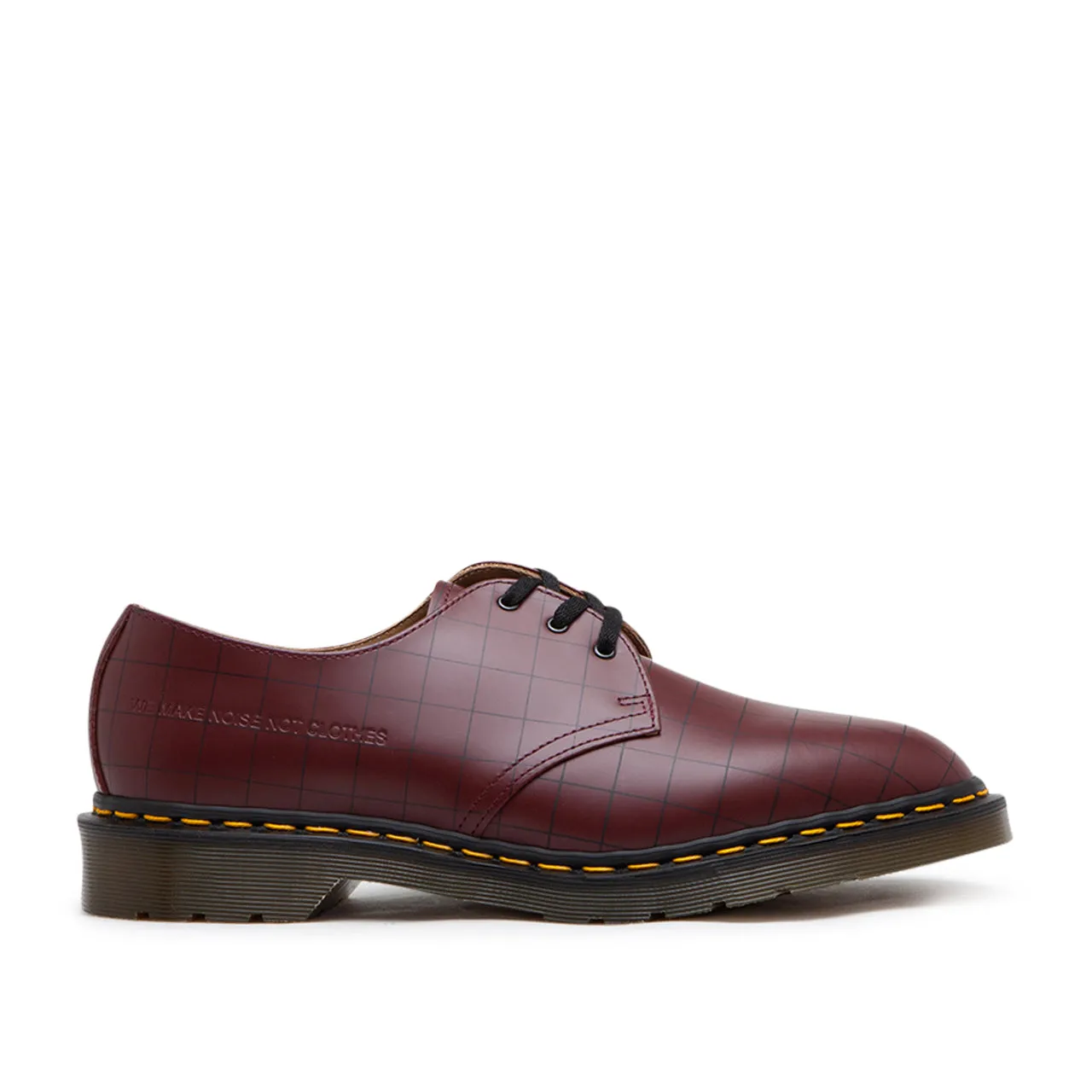 dr. martens x undercover 1461 check smooth (red)