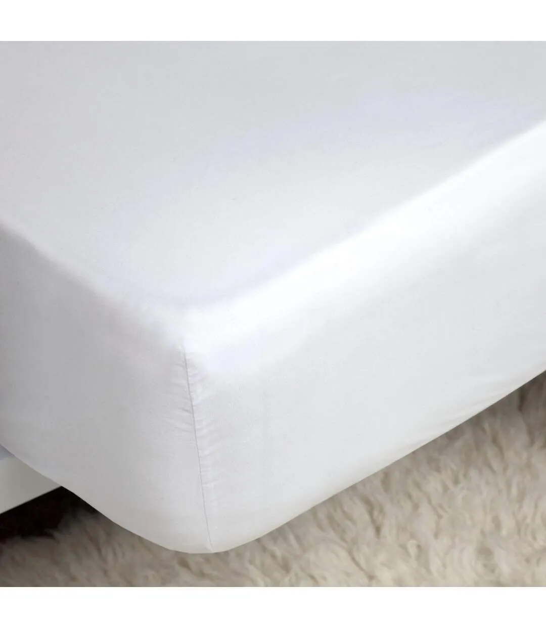 Easycare percale extra deep fitted sheet white Belledorm