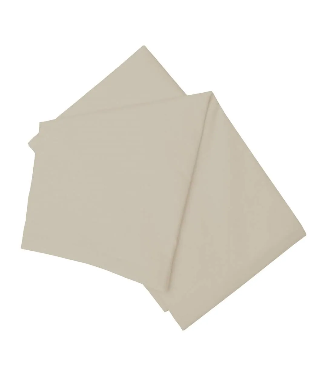 Easycare percale flat sheet mushroom Belledorm