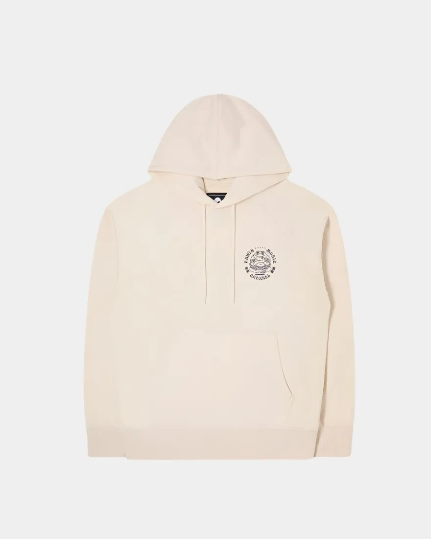 Edwin Music Channel Hoodie - Whisper White