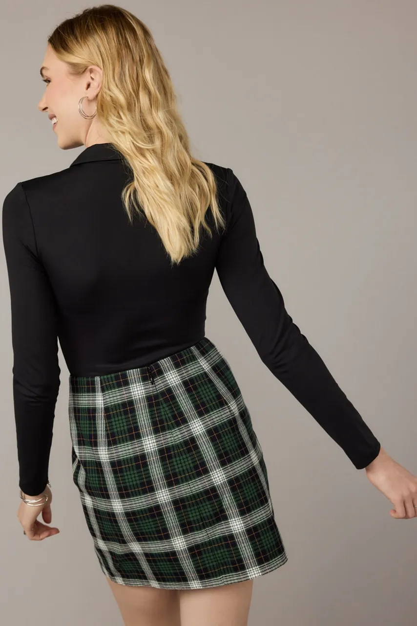 Emily Plaid Mini Skirt