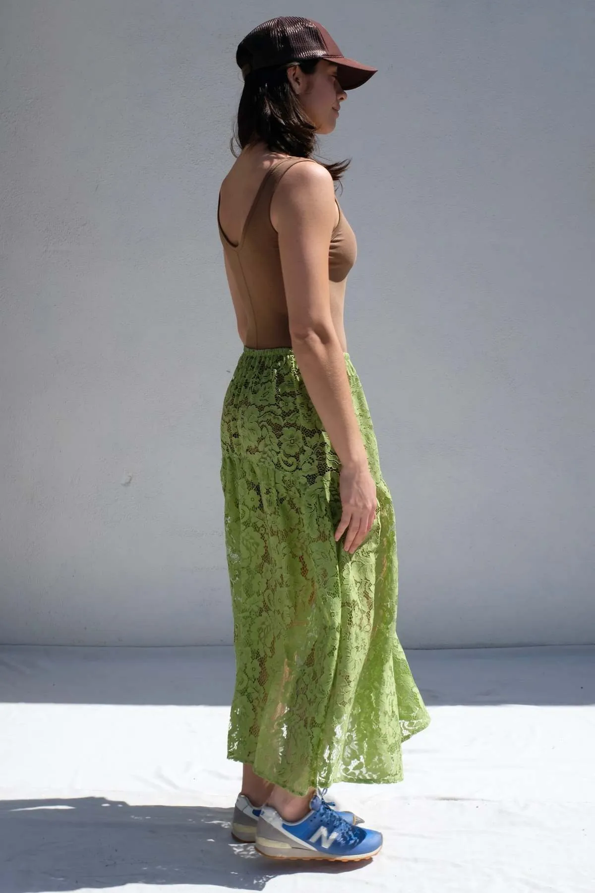 Field Skirt - Lime Lace