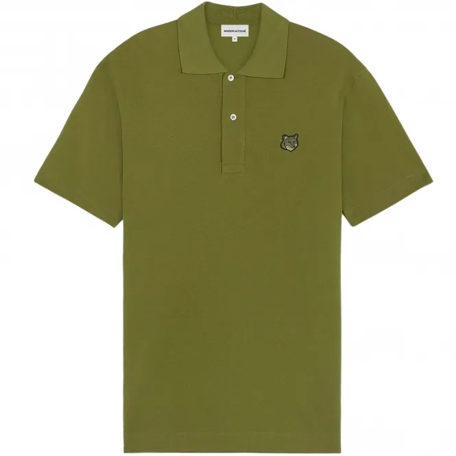 Fox Head Patch Polo Shirt - Military 