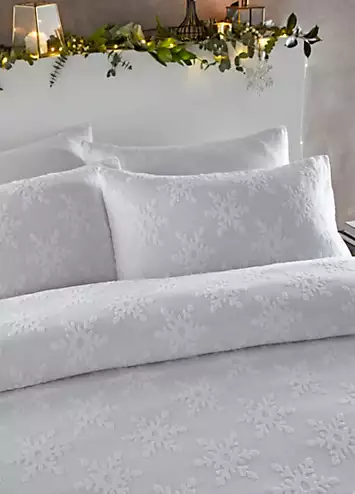 furn. Snowflake Tufted 100% Cotton 180 Thread Count Duvet Cover Set | Kaleidoscope