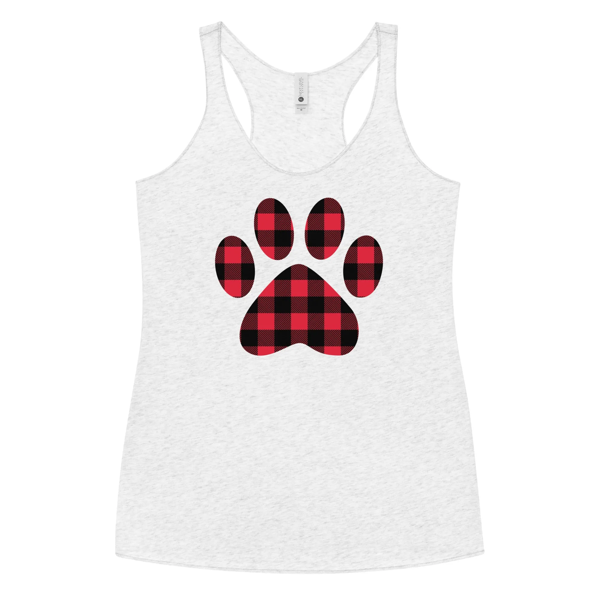 Gingham Paw Print Tank Top