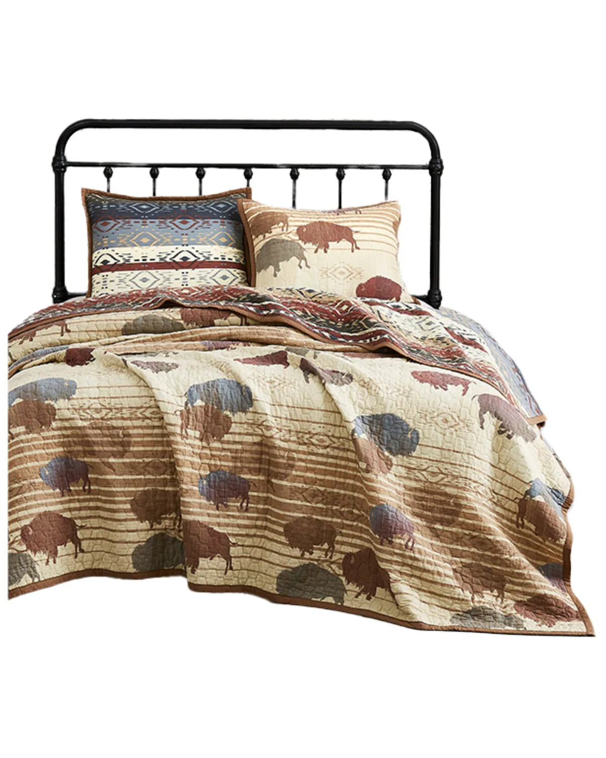 HiEnd Accents 3pc Home On The Range Reversible Quilt Set - King