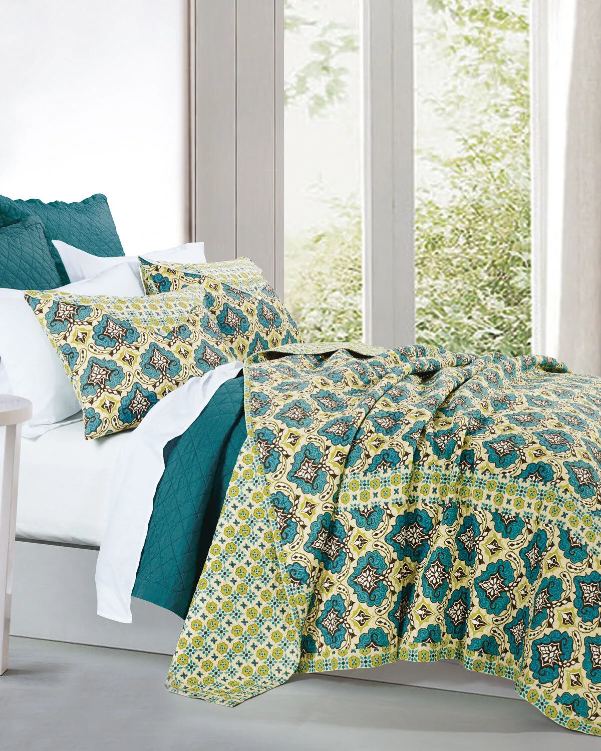 HiEnd Accents Salado 3-Piece Quilt Set - Full/Queen