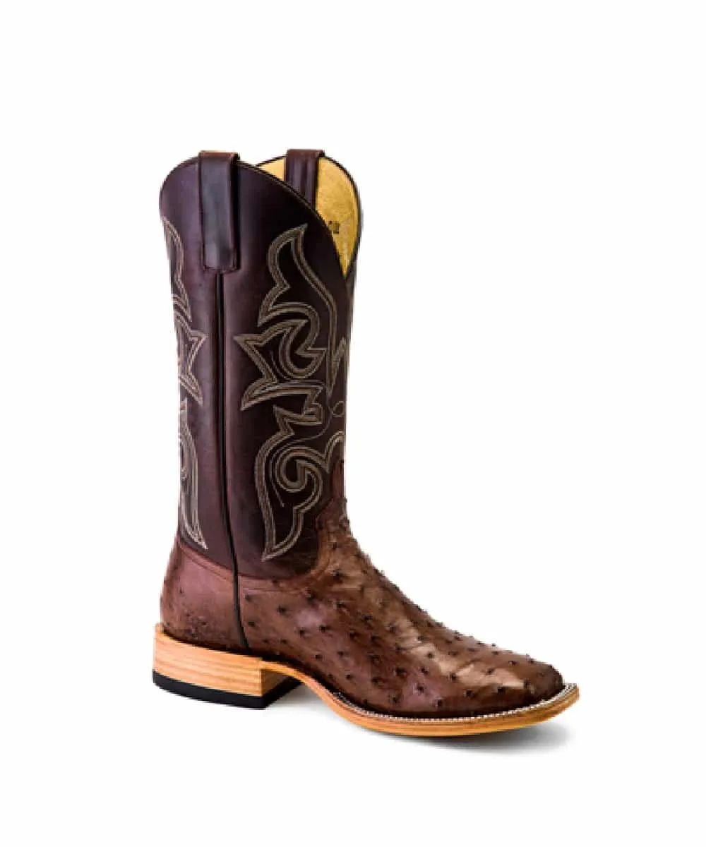 Horse Power Men's Full Quill Ostrich Boot