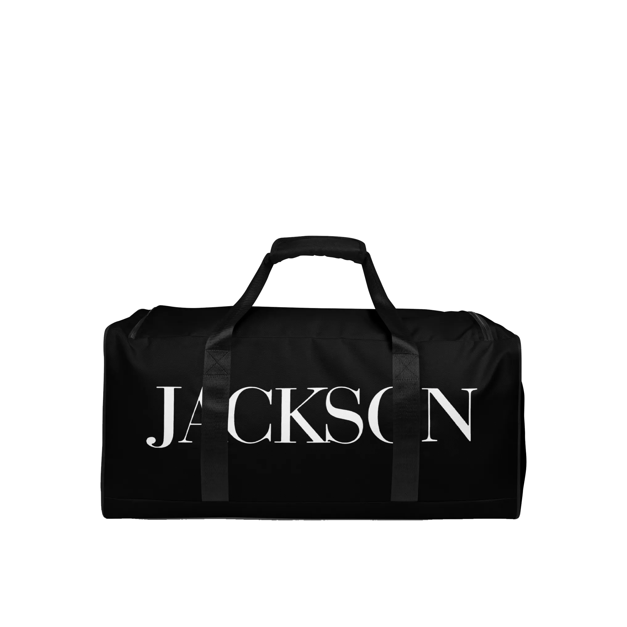 Jackson Logo Print Canvas Large Travel Bag