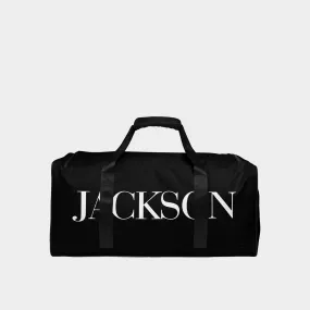 Jackson Logo Print Canvas Large Travel Bag