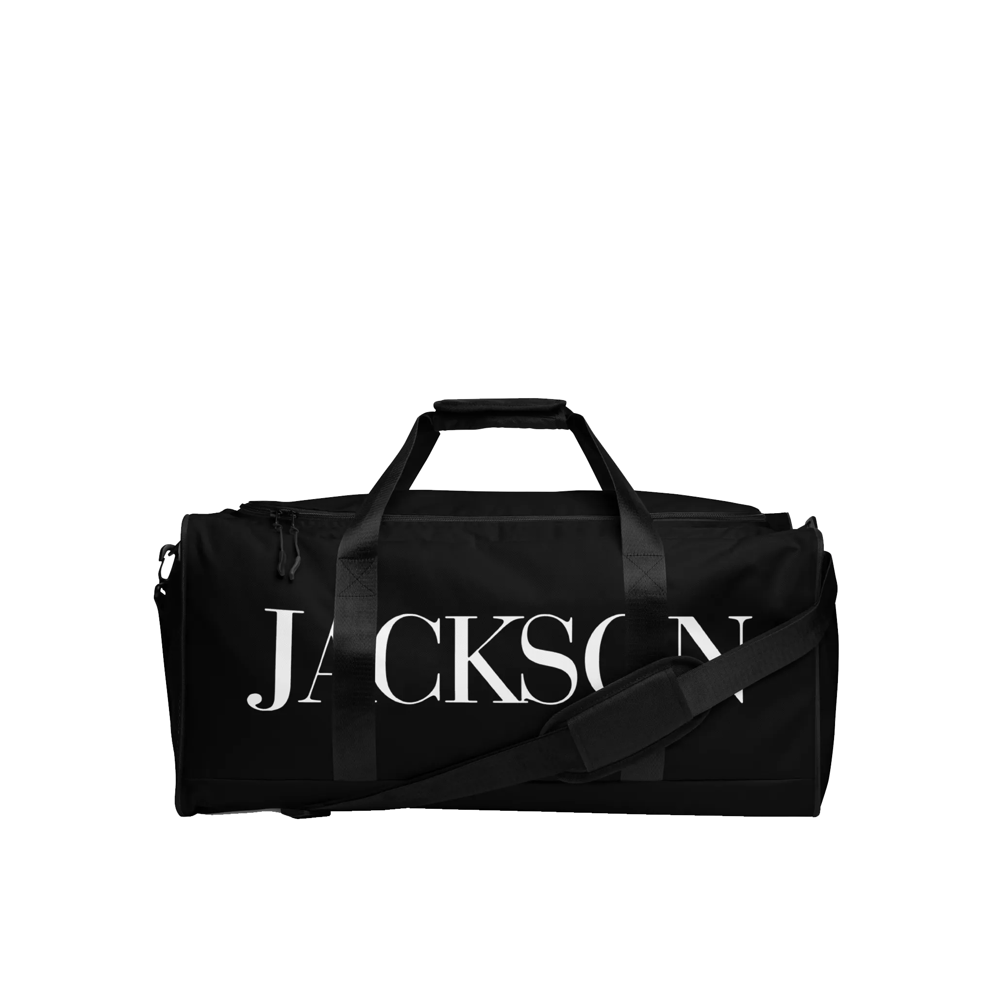 Jackson Logo Print Canvas Large Travel Bag