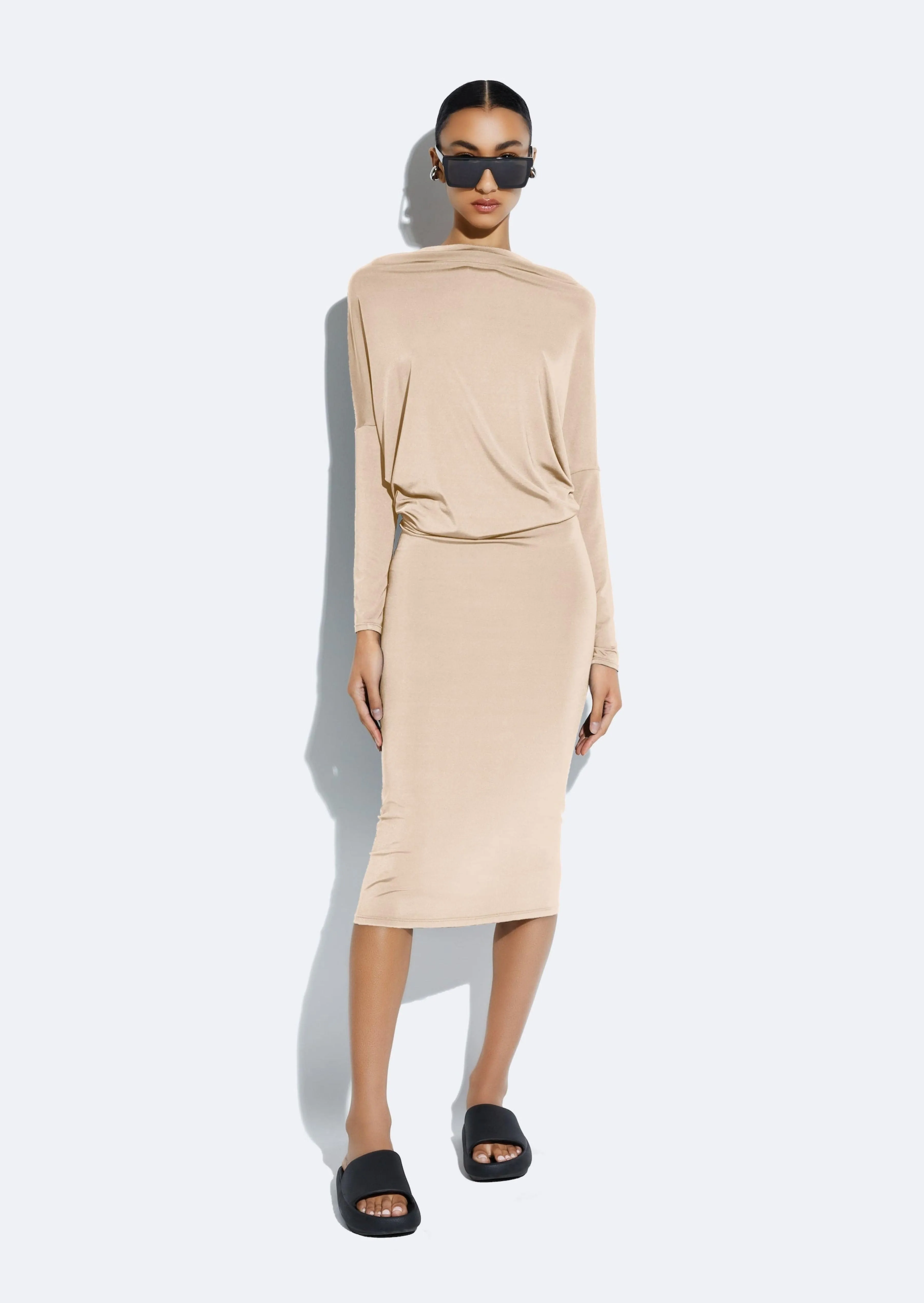 Jersey Blouson Dress