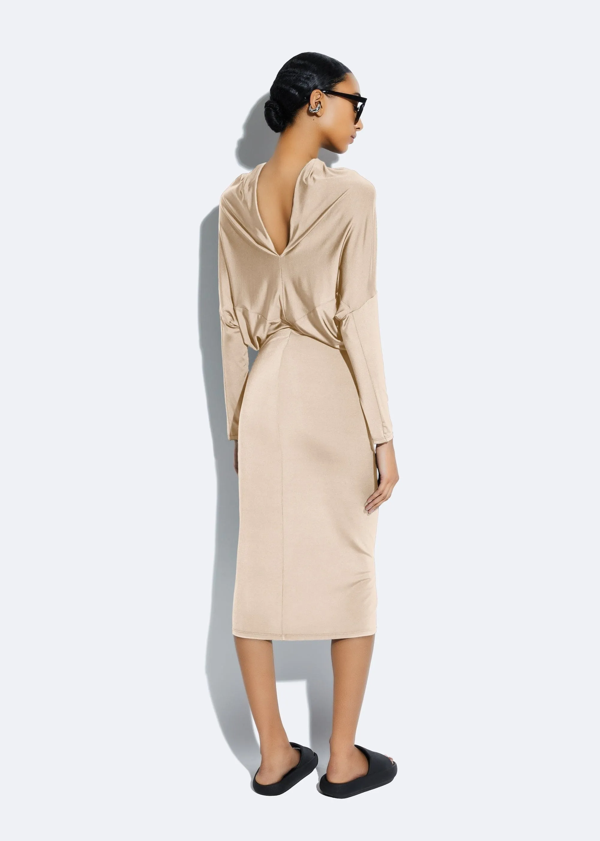 Jersey Blouson Dress