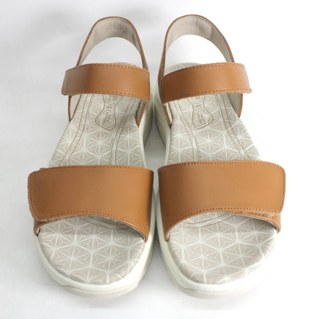 Joya Flores 974SAN Leather Womens Sandals - Light Brown - UK 5.5