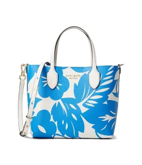 Kate Spade New York Bleecker Tropical Foliage Printed PVC Medium Crossbody Tote